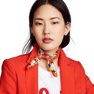 TORY BURCH // Psychedelic Geo Silk Neckerchief